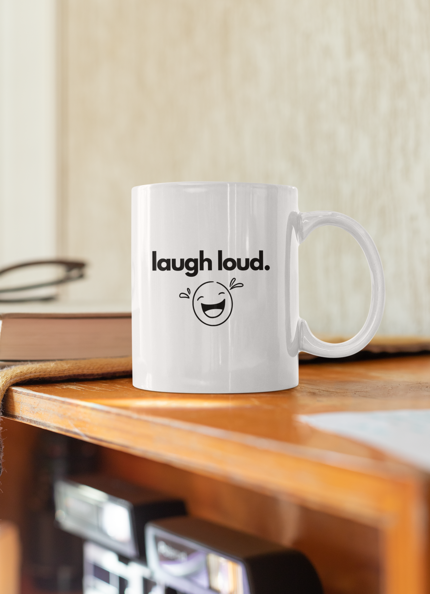 Laugh Loud Ceramic Coffee Mug 11oz