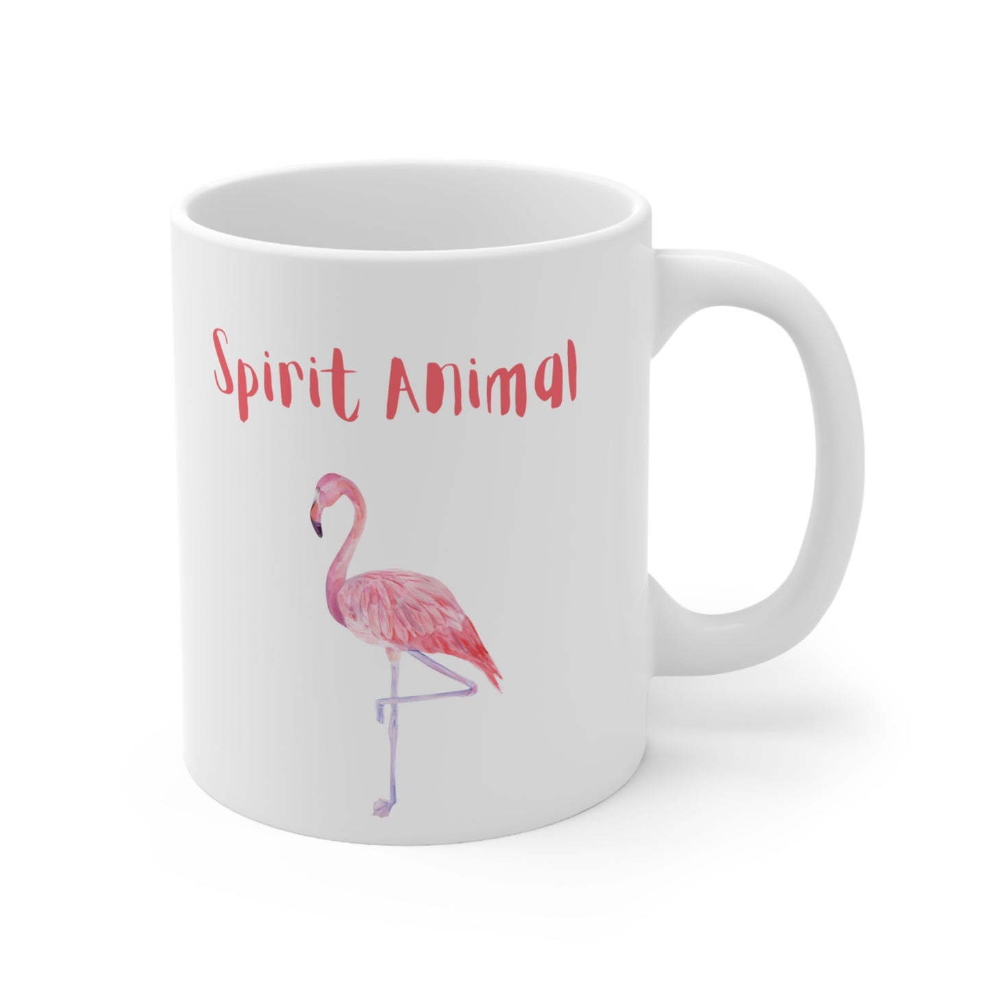 Spirit Animal Flamingo Ceramic Mug 11oz
